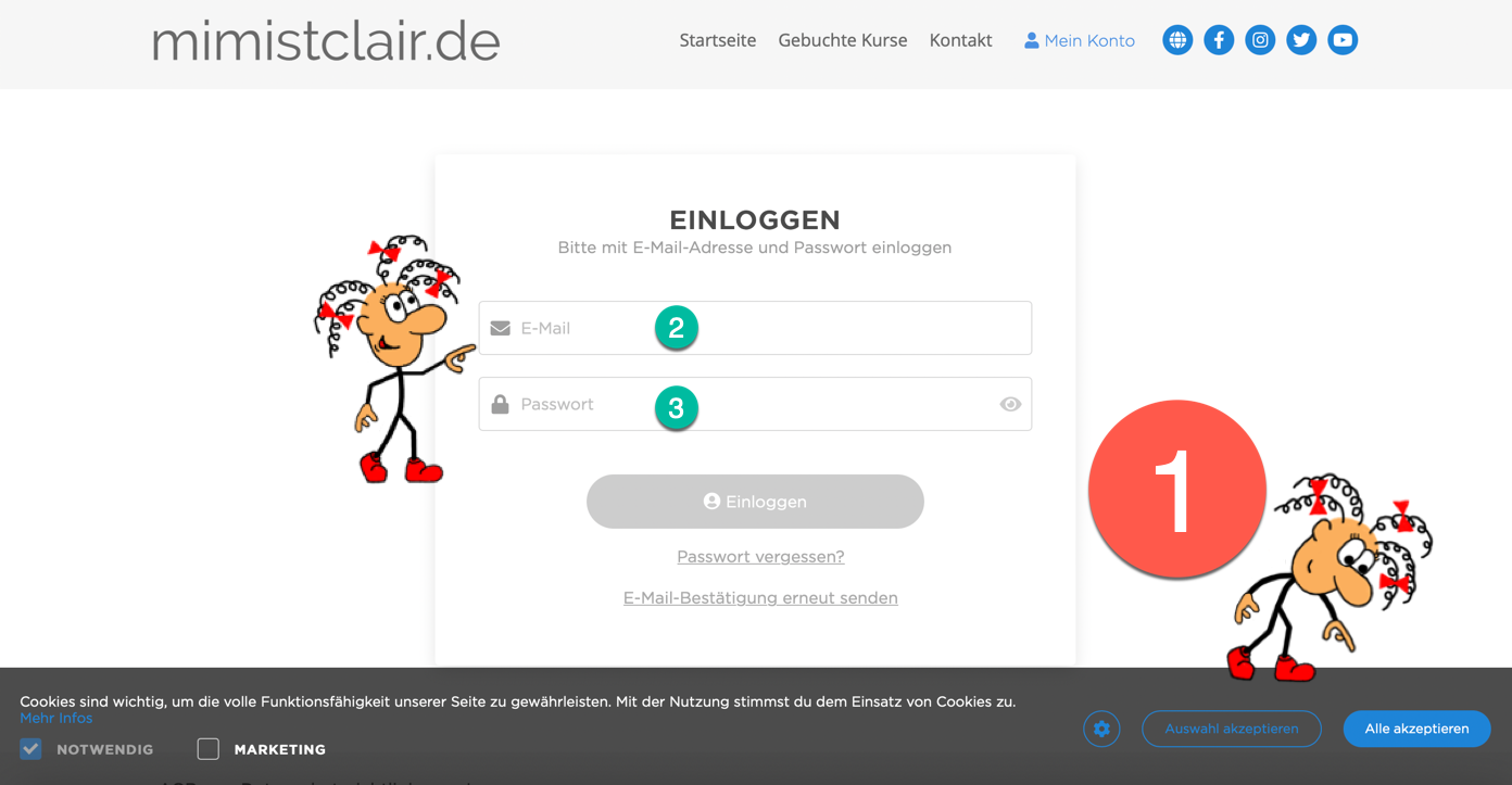 Einloggen Ich bekomme keine Mails mehr 2