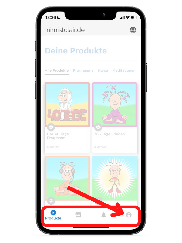 App-Benachrichtigungen im Profil App-Benachrichtigungen im Profil