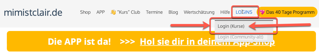 Login-Kurse Ich bekomme keine Mails mehr 1