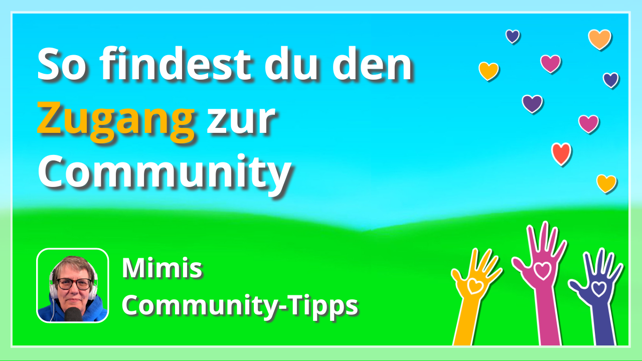 So findest du den Zugang zu unserer Community 2 Zugang zur Community finden