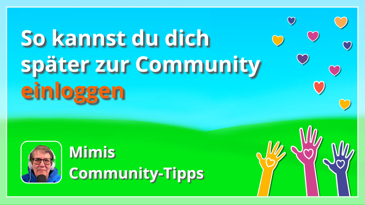 In der Community einloggen
