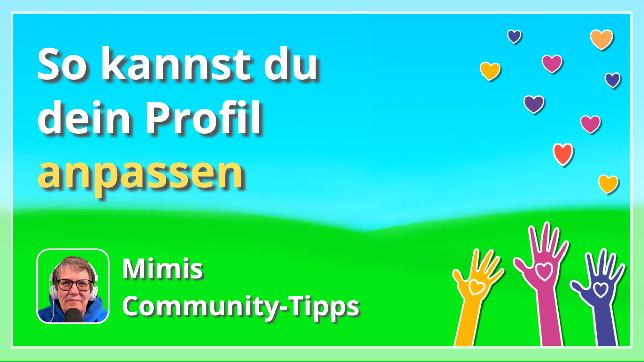 Community Profil anpassen